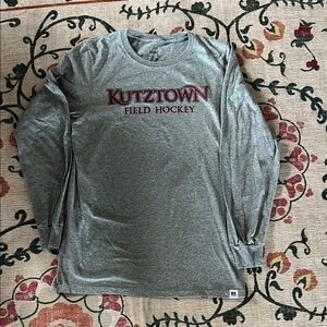 Russell Athletic Gray Kutztown Field Hockey Long Sleeve Tee size S